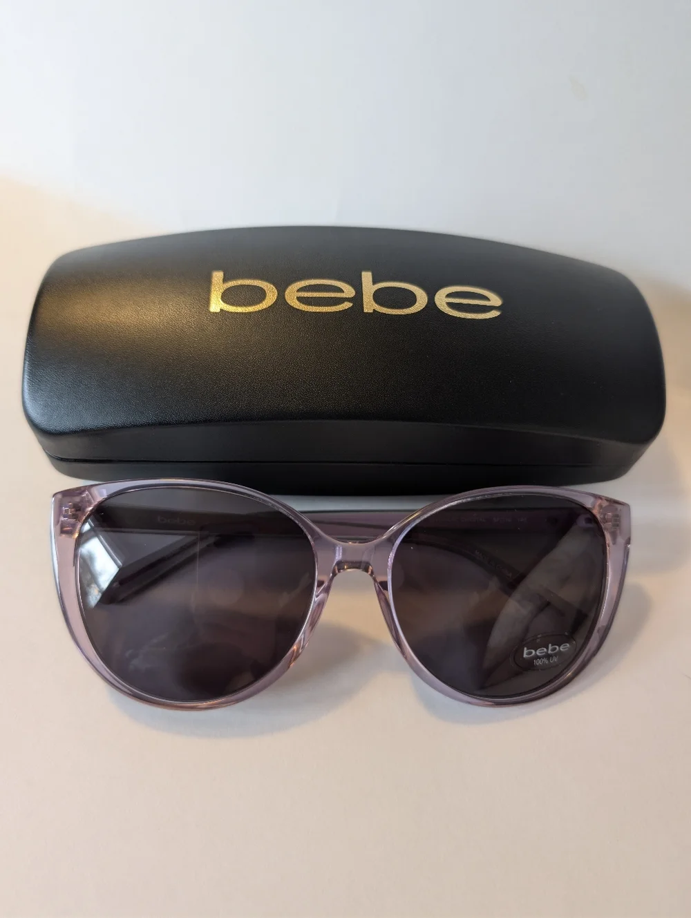 bebe BB7247 Women's Sunglasses in Lilac Crystal New